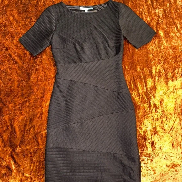 black one piece dress Rich Black One Piece Midi Dress – Fashiana